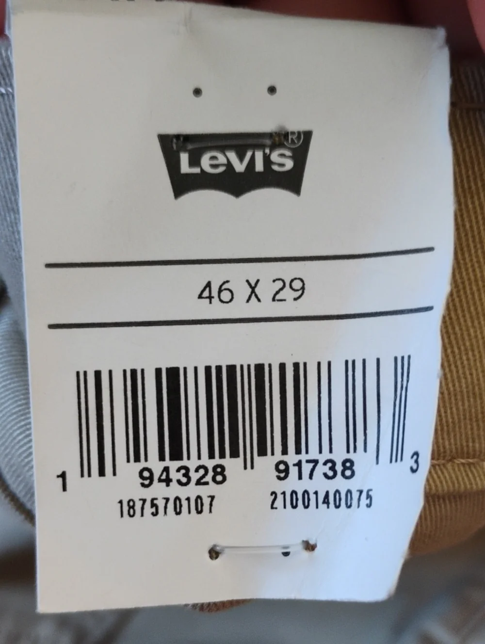 NWT 46x29 Levi's 541 Athletic Taper All Seasons Tech Khaki Jeans Big & Tall NEW